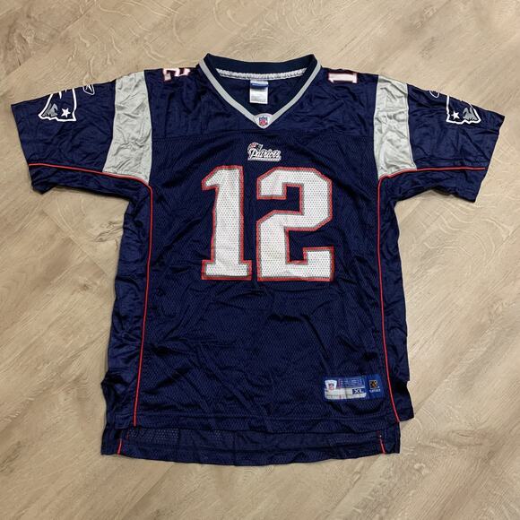 Reebok Other - Reebok NFL New England Patriots Tom Brady # 12 Jersey Youth Boys XL (18-20) Navy